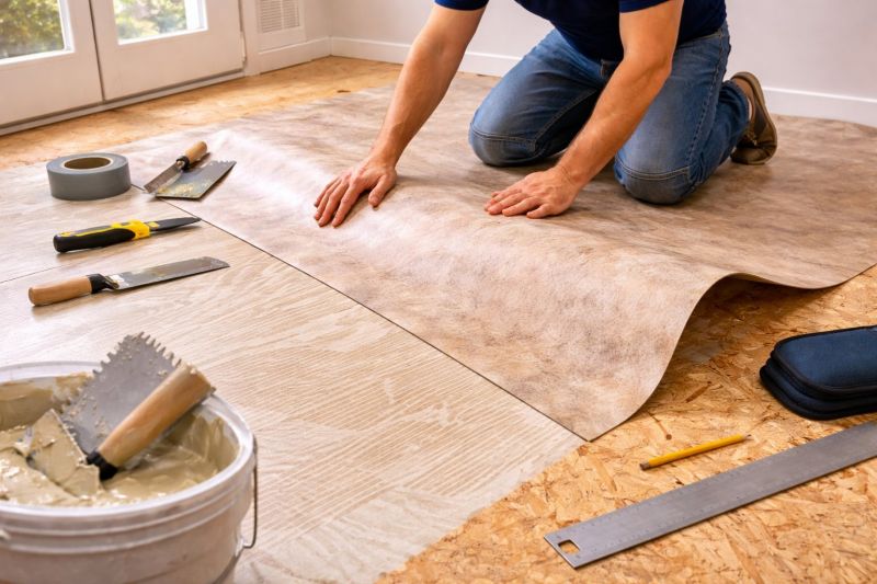 Sheet Vinyl Installation in Loudoun County, VA
